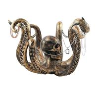 Potopus Must Holder - Retro Skull Resin Resin Octopus Statue | Porte-Tasse De Thé Pour Sculpture De Cuisine | Bijoux Tenant La Décoration | Décoration De La Table Basse | Ontopus Cup Holding For Outdo