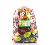 Potpourri aux fleurs séchées parfumées à la Pomme et à la Cannelle | Grand paquet 1100 ml ≈ 150-190 g | Décoration florale pour la maison | Fleurs séchées pour vase salon chambre salle de bain | Arôme