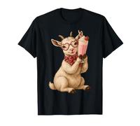Potrait d'illustration d'amant de chèvre Mignon T-Shirt