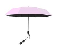 POTRUWE Parasol de chaise avec pince universelle, parasol de plage réglable à 360°, parasol portable pour fauteuils roulants, chaises de terrasse, chaises de plage (rose)