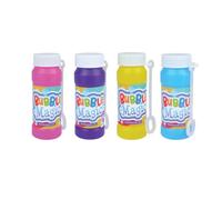 Pots à bulles magiques avec baguette (50 ml, lot de 4) - Solution à bulles amusante pour enfants | Remplissage de sacs de fête, jeux en plein air, cadeaux d'anniversaire et de mariage