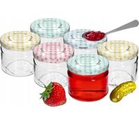 Pots à confiture avec bouchon à vis 6 pièces 330 ml