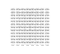 Pots à confiture avec couvercles argentés 96 pcs Verre 110 ml