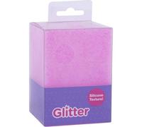 APLI Pot à crayons Glitter en silicone Fuchsia