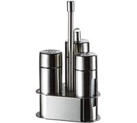 Pots à épices en céramique, Bouteille à condiments en acier inoxydable for sel, poivre, huile, vinaigre, support de service for, pot épices cuisine(B)