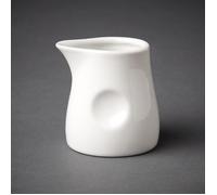 Olympia - Pots à lait alvéolés GM366 70 ml en porcelaine - Lot de 6