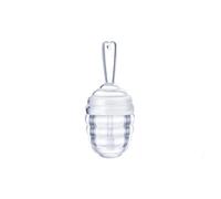 Pots à miel vides en plastique en forme de nid d'abeille, tube vide portable, joli flacon distributeur de gloss à lèvres pour voyage (transparent)