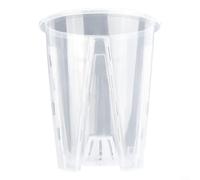 Pots à orchidées en plastique transparent avec trous de drainage, conteneurs transparents pour plantes grasses et plantes grasses d'intérieur - Pots respirants et épais pour la croissance des racines