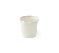 Pots à Soupe Kraft & Blanc avec Couvercle PP Transparent - Récipients Jetables pour Plats Chauds & Froids - 240ml, 355ml, 480ml - Lot de 50, 100, 1000 - 2 Couleurs (BLANC, 355ml - Lot de 50)