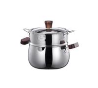 Pots à vapeur double couche en acier inoxydable 304 de qualité alimentaire adaptés pour la cuisson et la préparation des aliments en toute sécurité