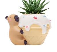 Pots Animaux pour - Statue en Résine Décor de Bureau Porte-crayons - Pot Animaux Unique | pour Intérieur Extérieur Salon Chambre Balcon Patio Jardin Table Étagère
