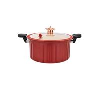 Pots Antiadhésifs Avec Couvercles | Marmites De Cuisine Avec Couvercles Pour La Cuisson,Marmite à Pression à Poignée pour Cuisson Friture et Induction