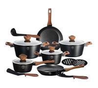 Pots - Berlinger Haus BH-1537 - 15 pièces - Granit triple anti-adhérent - Fonte d'aluminium