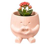 Pots de bureau, jolis pots de fleurs de 8,9 cm pour décoration d'intérieur, mini pots de fleurs élégants avec design léger pour utilisation sur le rebord de fenêtre du salon