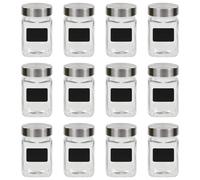 Pots de conservation avec autocollant 12 pcs 300 ml vidaXL vidaXL