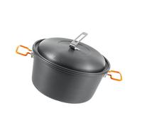 Pots de cuisine multi-usages en alliage d'aluminium de 4,5 L avec couvercle pour camping, pique-nique et aventure, grande capacité