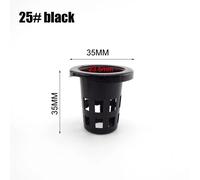 Pots De Culture De Plantes En Maille Sans Sol, 8 Tailles, Support De Panier En Filet, Plateau De Tasse De Pépinière De Légumes, Éponge De Colonisation Hydroponique Q1.No.25 Black