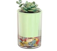 Pots de fleurs à arrosage automatique - Double couche - Petits pots de fleurs d'intérieur - Pour jardiniers, cultivateurs, maison, appartement, rebord de fenêtre, balcon, salon, chambre à coucher