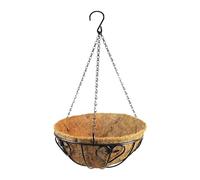 Pots de Fleurs à Suspendre, jardinières à Suspendre en Plein air, Panier en métal avec Doublure, Pot de Fleurs de Jardin, Pot de Fleurs en Fer, Panier à Suspendu pour terrasse, Balcon