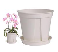 Pots de fleurs de 10 litres avec trous de drainage pour jardin, jardin, cour, serre, balcon, terrasse, cactus, légumes, orchidée