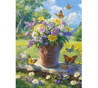 Pots de Fleurs de pelouse Puzzle pour Adultes 300 Pièces, Puzzles Classiques, Détente & Relaxation, Famille Jeu Puzzles, Puzzle de Décoration