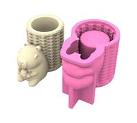 Pots de fleurs décoratifs multifonctionnels en forme de Capybaras pour plantes grasses et supports de papeterie en silicone