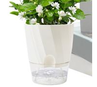 Pots De Fleurs D'intérieur Modernes - Jardinière De Stockage D'eau De 15 Cm, Pot À Arrosage Automatique Pour Marguerite, Orchidée, Aloès | Conteneur De Décoratif, Salon, Cuisin