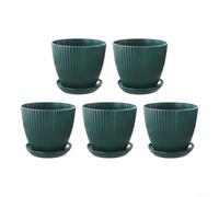 Pots de fleurs élégants en plastique de 15,2 cm pour une utilisation en intérieur et en extérieur, conçus pour améliorer n'importe quel espace de vie ()