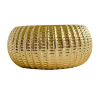 Pots de Fleurs en céramique, 9.1x4.3 Pouces de Petites Pots en céramique dorés pour Plantes, planteur Rond décoratif pour Planter du Bureau à Domicile