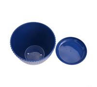 Pots de fleurs en plastique PP de 15,2 cm avec trou de drainage et plateau épais pour aération et protection du sol sur bureaux, étagères, terrasses