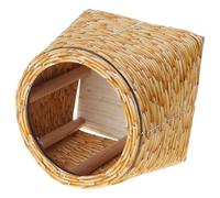 Pots de fleurs en rotin naturel, jardinière rurale avec insert en plastique, idéal pour les jardins intérieurs et les balcons en plein air, pour le rangement sur le bureau, utilisez un panier à