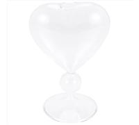 Pots de fleurs en verre, jardinières, vases en forme de cœur, décoration sur pied pour la maison ou le bureau, décoration pour mariage ou fête