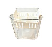 Pots de fleurs hydroponiques en filet pour intérieur, salon, chambre à | Affichage des racines transparentes à quatre grilles, design double couche qui soutient la croissance des semis et le