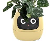 Pots de fleurs intelligents - Intelligence artificielle - Rechargeable par USB - Plusieurs expressions - Puces AI rendent l'élevage de amusant pour le salon