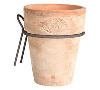 Pots De Fleurs Muraux En Terracotta Rond Avec Support En Métal