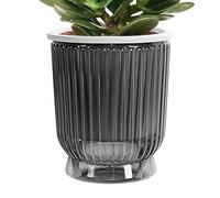 Pots de fleurs - Planificateurs d'intérieur | Pot de fleurs hydroponique transparent avec réservoir profond pour orchidée violette africaine jardinage extérieur