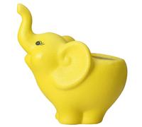 Pots de fleurs, planteur d'éléphant, mini pot de fleurs de grenouille de simulation mignonne, éléphant en céramique facile à nettoyer, pots de plante réutilisables animaux pour décoration de plantes
