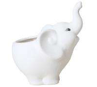 Pots de fleurs, planteur d'éléphant, mini pot de fleurs de grenouille de simulation mignonne, éléphant en céramique facile à nettoyer, pots de plantes réutilisables animaux pour décoration de plantes