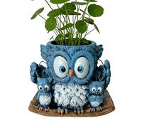 Pots de Fleurs, Pot de Fleurs en résine en Forme de Chouette | Pot de Fleurs Mural pour d'intérieur - pour Maison, Cuisine, extérieur, Jardin, terrasse, orchidée, fougère, Fraise