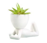 Pots de fleurs pour d'intérieur, vase à fleurs - Planteurs de personnes | Tête Face Planteur,Petits Pots succulents en forme de corps humain, jardinières de personnes, jardinière de tête et de v