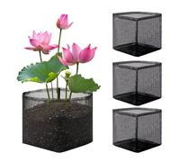 Pots de fleurs submersibles - Inserts flottants pour bassin de jardin, tasses en filet hydroponique réutilisables avec trous de drainage, supports de végétation de marais robustes, parfaits pour la