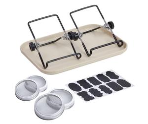 Pots de germination - Pots de semences de 8,9 cm, récipient à large ouverture | Support en acier inoxydable ABS pour la cuisine, le jardinage, les germes de luzerne, brocoli, germination