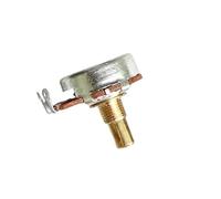 Pots de guitare à manche en laiton massif de 15mm, 2 pièces, potentiomètres de basse pleine taille A/B 250k/500k 24mm(2PCS A500K)