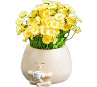 Pots de Mignonne - planteur de résine créative pour Petit décor de Jardin, Pot de de Bouteille de café avec Trous de Drainage, Mini Porte- succulente, Statue de décoratives