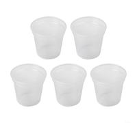 Pots de pépinière transparents avec parois flexibles et plusieurs trous de drainage, fabriqués à partir de plastique PET recyclable pour un entretien et une transplantation faciles (avec plateau) #10