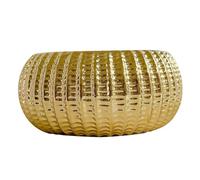 Pots de plante - jardinières en or pour plantes intérieures, pot à fleurs intérieur de 9,1 pouces avec trou de drainage et plateau en céramique - Gardening Home Desktop Office Windowsill Decoration G