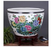 Pots de Plantes de intérieur extérieur Pot de Fleur en céramique Bol de réservoir de nénuphar Pot de Plante de Extra Grand Cour Balcon réservoir d'eau Ornements décoration de la Maison