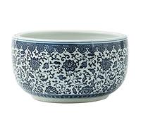 Pots de Plantes en Porcelaine Bleue et Blanche sans Trou Pots de Fleurs en céramique Chinoise Orientale Plat d'encre de Calligraphie décorative Pot de Plantes succulentes pour Plantes