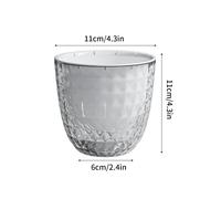 Pots De Plantes Hydroponiques Transparents,Pots De Fleurs Circulaires,Vases,Jardinières De Plantation D'eau De Bureau D'intérieur,Décor Horticole À La Maison - Type Grey 1pc