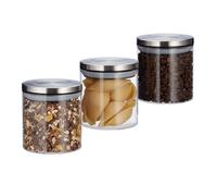 Pots de stockage 380 ml Pot de riz de nouilles Cuisine Pour épices jeu de 3